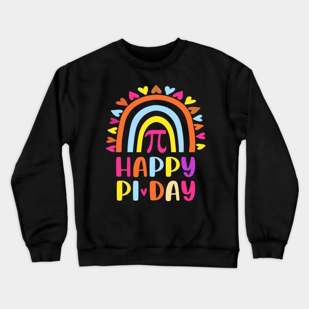 Happy Pi Day Math Teacher boys girls Pi day Crewneck Sweatshirt by Uniqueify